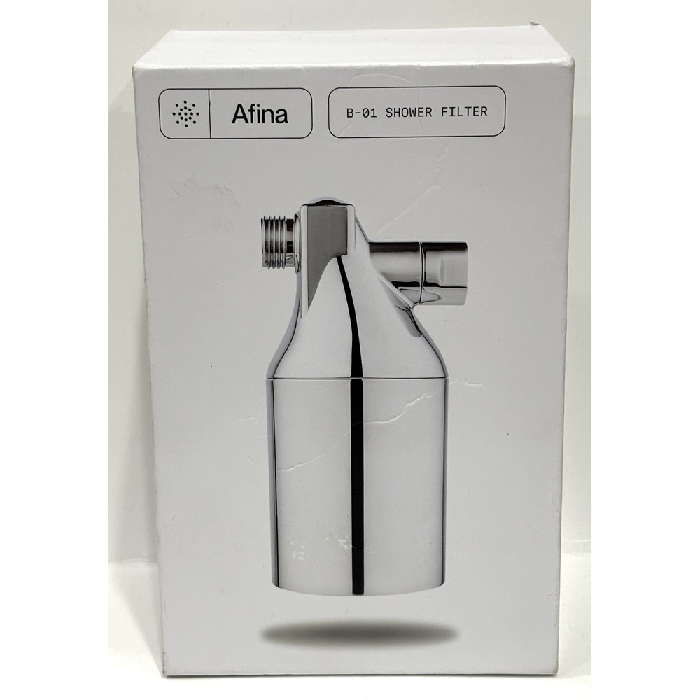 Afina B-01 Chrome Shower Filter Water Filtration System New in Box